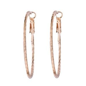 Textured Hoop Earrings (NWOT)